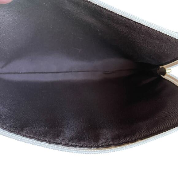 COACH Cream/Black Saffiano Leather Storypatch Creed Tote Insert/Wristlet/Clutch - Picture 4 of 7